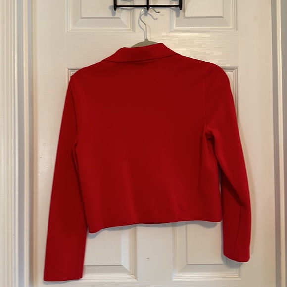 Moschino Cheap and Chic Red Virgin Wool Blazer - Picture 5 of 8